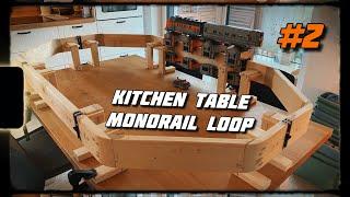 Kitchen Table Monorail Loop | Part 2 #lego #legotechnic #klemmbausteine #monorail #prototype #shorts
