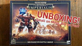 UNBOXING Mechanicum Battle Group For -Legions Imperialis- Warhammer 30k