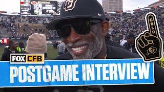 Deion Sanders recaps Colorado Buffaloes' victory over Utah & talks Travis Hunter | CFB on FOX