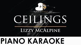 Lizzy McAlpine - ceilings - Piano Karaoke Instrumental Cover with Lyrics