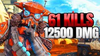 Bloodhound 61 Kills and 12,500 Damage Gameplay Wins - Apex Legends (No Commentary)