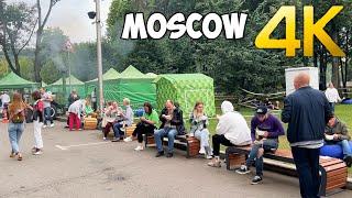 [4K]  The ATMOSPHERE of RELAXATION in the city of Moscow. Luzhniki Stadium.| Walking of Russia.