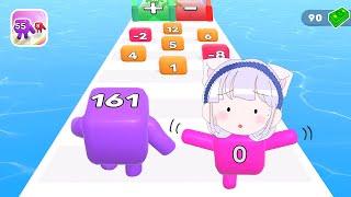 가장 큰 수를 만들어주지! 숫자 큐브로 달려요! Level Up Numbers Game