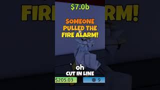 They kept pulling the fire alarm on me.. #roblox #robloxshorts
