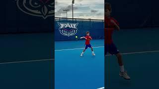 Future Tennis Champ Patrick – Forehand Drills at Florida Atlantic University #sports
