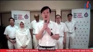 Ivan Lim is back with his Thank You Speech in Tharman Shanmugaratnam Jurong GRC PAP Win in GE2020 SG