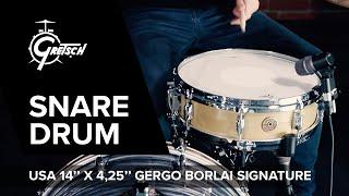 FEATURES  GRETSCH USA 14'' x 4,25'' Gergo Borlai Signature Snare Drum played by Ralf Gustke