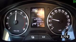 Skoda Rapid 1.6 MPI Acceleration 0-100 km/h