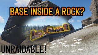 Rust | Glitch BASE INSIDE A ROCK! (unraidable base)