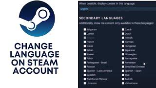 How to Change Language On Steam Account? Change Language on Steam Profile to English | Steam 2022