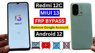 Redmi 12C Frp Bypass Android 12 | Redmi Miui 13 Google Account Bypass Without Pc | No Second Space