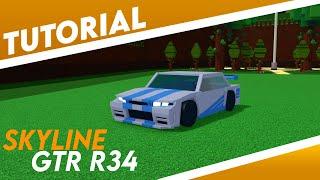 Nissan Skyline GTR R34 Tutorial - Build a Boat For Treasure ROBLOX