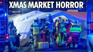 LIVE from German Christmas market after car ploughs into crowd killing 4 in Magdeburg