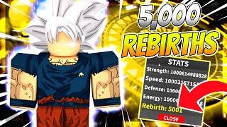 5000 REBIRTHS! Strongest Player in Dragon Blox Ultimate Roblox! 1 Trillion Stats!