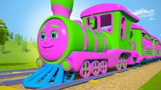 Wheels on the Train + More Vehicle Rhymes & Baby Songs