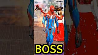 GTA 5: SPIDER-MAN SAVE WIFE FROM AVENGERS #shorts | Unknown 29 | #spiderman #superman  #ironman