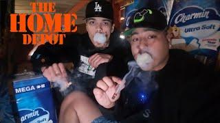 HOTBOXING A HOME DEPOT TOILET PAPER FORT