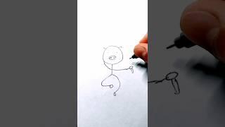 Stickman Anime characters SpeedDrawing  #howtodraw #anime #shorts #naruto  #drawing #stickman