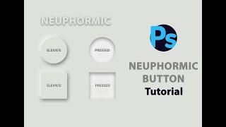 elevate and pressed button tutorials in photoshop one click