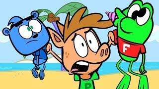 HobbyKids Find Secret Title Treasure at the Beach! HobbyKids Adventures Cartoon | Episode 3