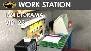 1/24 Working station diorama and how to make 1/24 paint cans