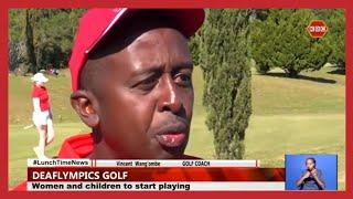Deaflympics debutant Ian Wambui Kahinga breezed to the tape for the gold