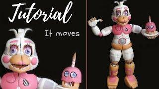 FUNTIME CHICA FNAF 6 (Freddy Fazbear's Pizzeria Simulator) Tutorial  Polymer clay cold porcelain