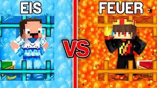 Billy EIS Gefängnis vs Semlaki FEUER Gefängnis in Minecraft!