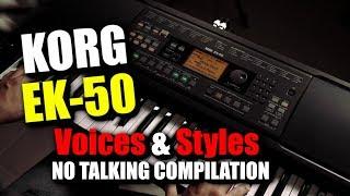 No Talking | Best KORG EK-50 Voices & Styles Compilation