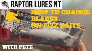 HOW TO Change Blades on Raptor Lures NT Fizz Baits! Fishing Australia