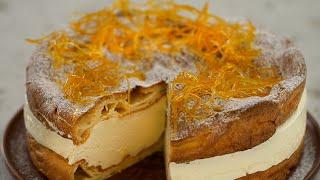 Carpathian Mountain Cream Cake   Eclair Cake by Liza Glinskaya 