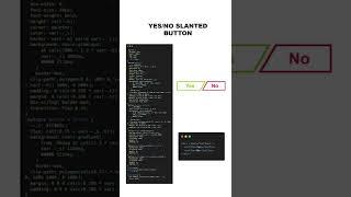 Yes/No slanted button | CSS