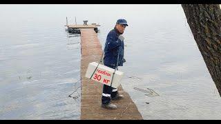 Сосед заставил проверить, плавает ли газобетонный блок в воде, Окунул его водохранилище.