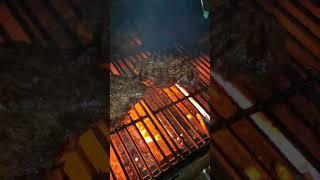 Grilling steak