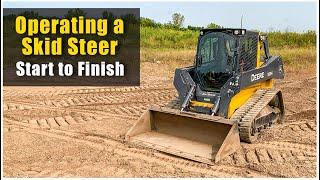 How to Operate a Skid Steer (2020) Pre-Op to Shut Down| Skid Steer Loader Training