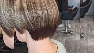 Смена образа из темного в блонд и стрижка Change of image from dark to blond & haircut #окрашивание