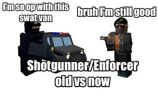 Shotgunner/Enforcer old vs now | tower defense simulator