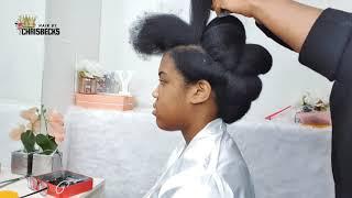 Natural hairstyle for weddings / step by step tutorial