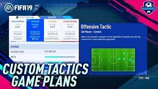 FIFA 19 BEST CUSTOM TACTICS & GAME PLANS TUTORIAL - BEST ATTACK & BEST DEFENSE - TIPS & TRICKS