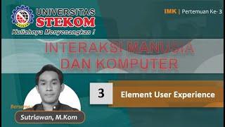 Pertemuan 3 - Element Users Experience (Part 1) - Sutriawan