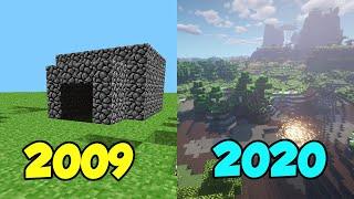 Minecraft Evolution 2009 to 2020