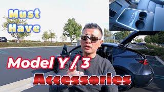 Best Tesla Accessories for 2023, Watch this before you waste money! #modely , #model3