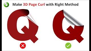 How to Make 3D Page Curl Effect in Coreldraw - Coreldraw Tips and Tricks