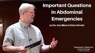 Important Questions in Abdominal Emergencies | The EM & Acute Care Course