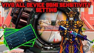 VIVO ALL DEVICE BGMI SENSITIVITY SETTING || VIVO PUBG SENSITIVITY || VIVO ZERO RECOIL SENSITIVITY