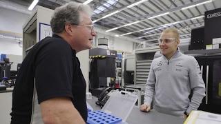 Valtteri Bottas Gets First Glimpse of 2017 Mercedes F1 Engine