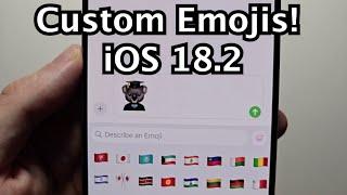 iPhone How to Make Emojis with Genmoji! (iOS 18.2)