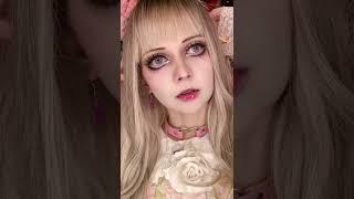 Макияж куклы. В профиле туториал по созданию этого макияжа  #dollmakeup #makeup #halloweencostume