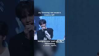 Jay singing 'Drowning' by Woodz chorus part with his raw vocals is insane!