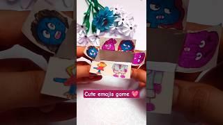 DIY cute emojis ⬛ #diy #cute #art #paper #emoji #emojichallenge #papercraft #shorts